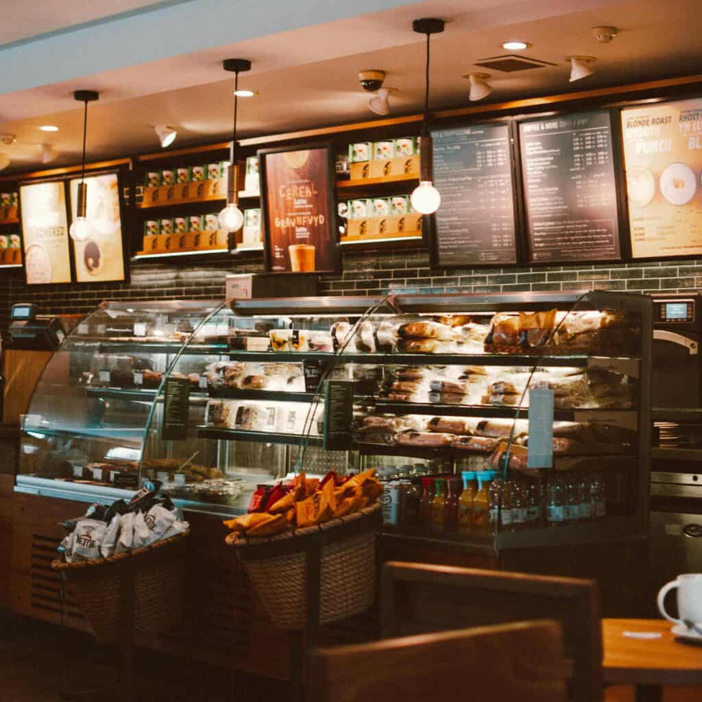 Inventory in a coffee shop